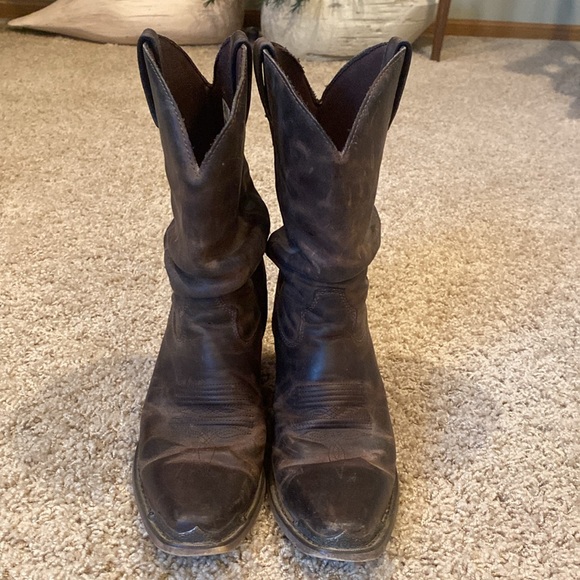 Durango Distressed Western Slouch Boots Size 8 - Picture 2 of 11